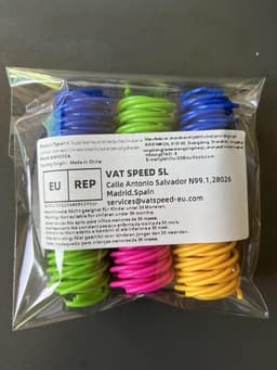 30 stuks kattenspeelgoed voor katten, brede kleurrijke spiraalveren, kattenspeelgoed, kunststof spiraalveren voor katten, kittens, huisdieren (willekeurige kleur) — thumbnail 2