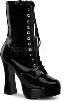 Pleaser - ELECTRA-1020 Plateau Laarzen - US 9 - 39 Shoes - Zwart — thumbnail 1