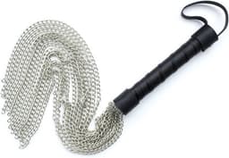 Nooitmeersaai - Metalen zweep met zwart handvat - 53 cm — thumbnail 2