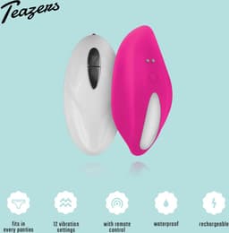Teazers - Clitoris Vibrator Panty Pleasure - Lingerie Erotisch - Vibrators voor Vrouwen - Sex Toys voor Vrouwen - Vibrators - Vibrerende Slipjes - Clitoris Stimulator - Roze — thumbnail 2