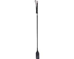ZADO – 69 cm Lederen ‘Riding Crop’ Zweep met Luxe Uitstraling voor BDSM Training – Zwart — thumbnail 2