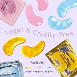 Grace & Stella Masker voor onder de ogen - (24 paar, goud) vermindert donkere kringen, gezwollen ogen, wallen onder de ogen, rimpels - Gel onder de ogen, Vegan Cruelty-Free Self Care van Grace and Stella — thumbnail 3