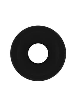 No.50 - Medium Hollow Tunnel Butt Plug - 4 Inch - Black — thumbnail 2