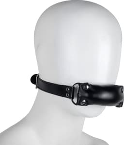 Banoch - Bit gag soft straight black - bitgag van imitatieleer zwart - bdsm — thumbnail 12
