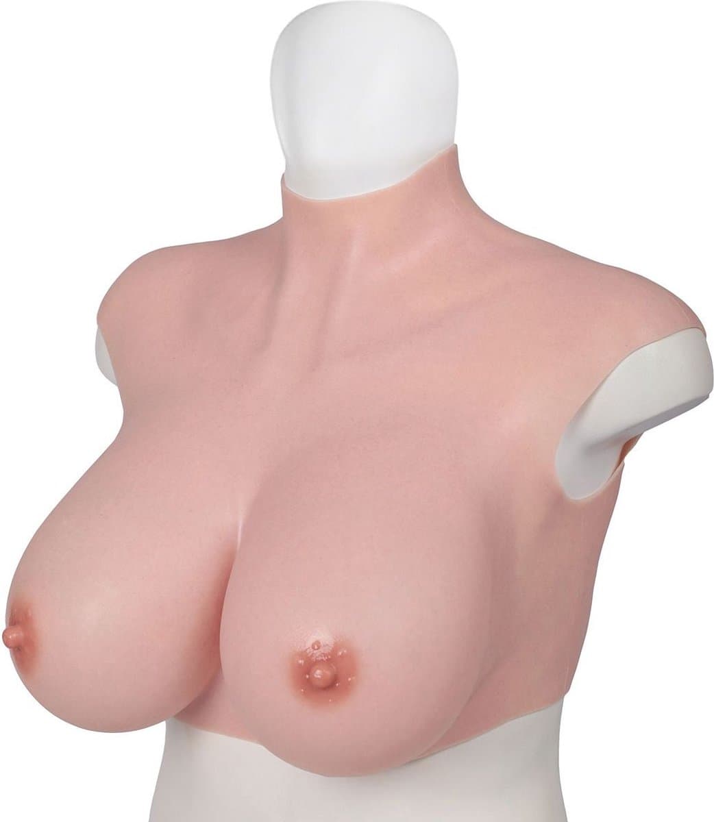 XX-DreamToys - Ultra Realistische Bodysuit - Male to Female - Vrouwentorso Met Borsten - Lichte Huidskleur L — afbeelding 1