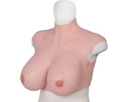 XX-DreamToys - Ultra Realistische Bodysuit - Male to Female - Vrouwentorso Met Borsten - Lichte Huidskleur L