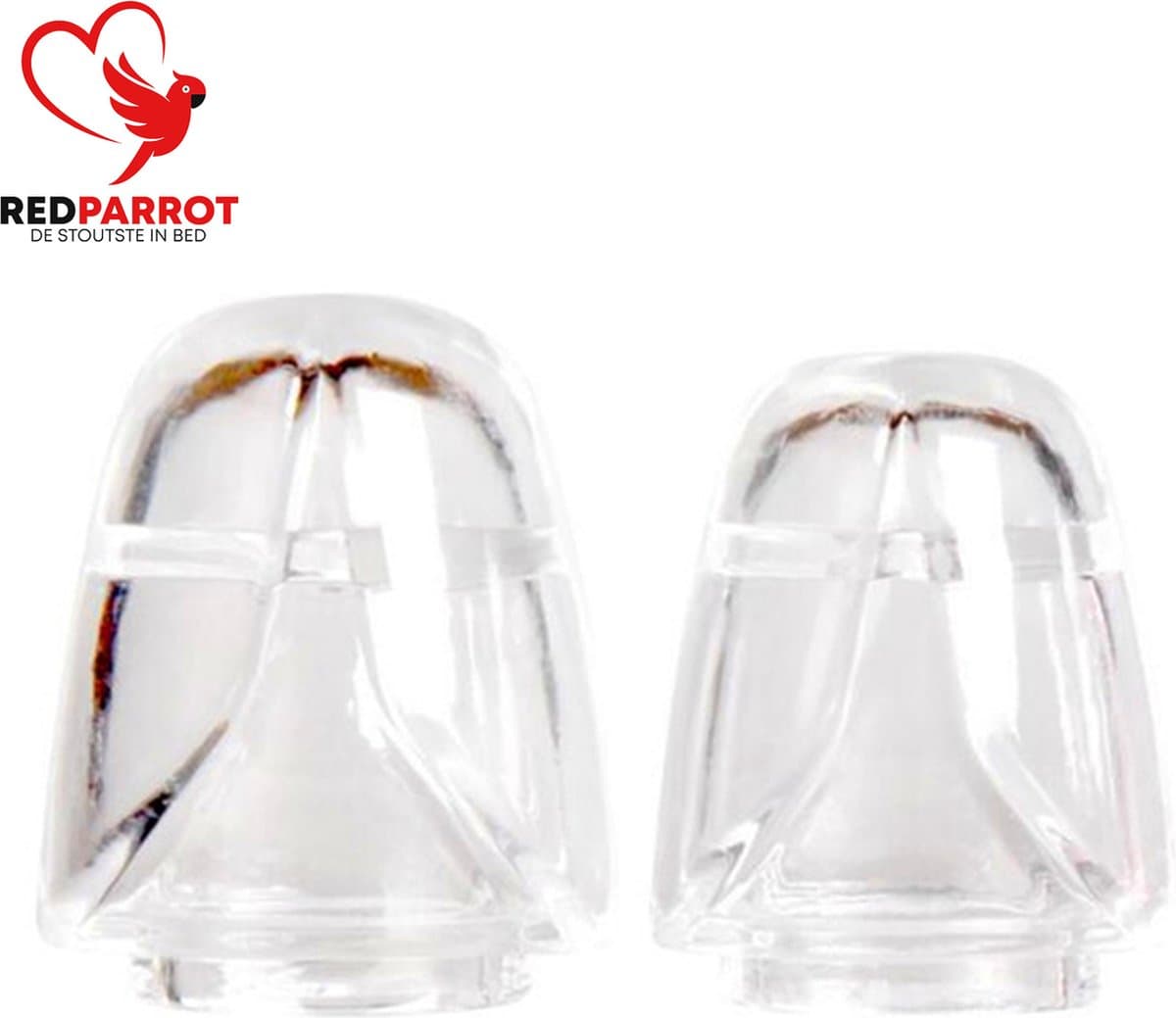 Siliconen eikel sleeve - Set van 2 - Verdikkend en verlengend - Herbruikbaar - Intens orgasme - Langer uithouden — afbeelding 1