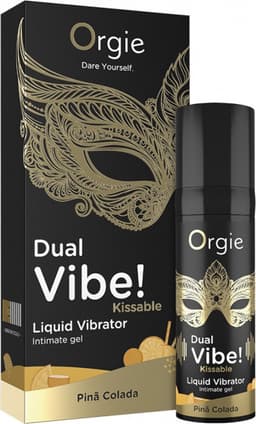 Orgie - Dual Vibe! Kissable Liquid Vibrator - Pina Colada - 0.5 fl oz / 15 ml — thumbnail 2