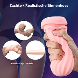 Sex Toys voor Mannen - Masturbator voor Man - Blow Job Stimulator - PocketPussy - Deepthroat - Mastrubator Elektrisch - Incl Koptelefoon met Kreungeluid — thumbnail 11