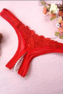 Paarse string met parels — thumbnail 5