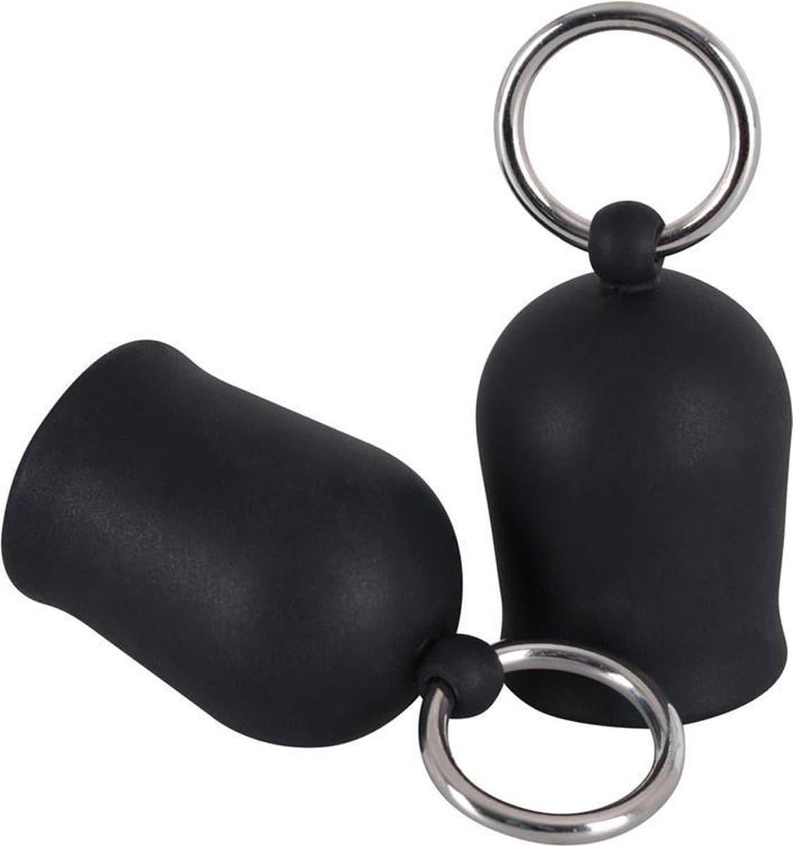 Black Velvets – Siliconen Tepel Zuigers met O-ringen voor Sensuele Borsten – Zwart — afbeelding 1