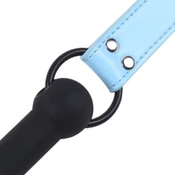 Banoch - mondknevel recht siliconen - blauw bit gag — thumbnail 2