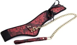 Banoch - posture Collar & leash Courtesan Red - halsband met riem - rood - bdsm — thumbnail 15