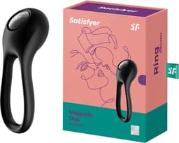 Satisfyer, penis- en testikelring, 'Majestic Duo', waterdicht, oplaadbaar, huidvriendelijke siliconen — thumbnail 6
