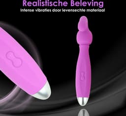 ME'ADAM 4 in 1 Tarzan - Vibrators voor vrouwen -Vibrator - Fluisterstil & Discreet - Pink - Clitoris & G-spot Stimulator - Dildo - Erotiek Sex Toys voor koppels - Huidvriendelijk - 17 CM - Purple — thumbnail 4
