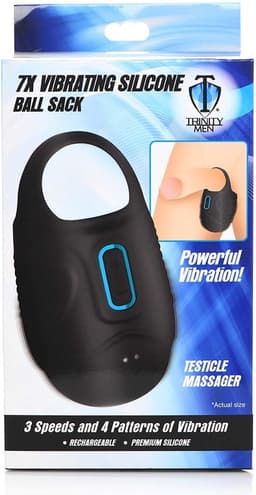 Trinity Vibes - Vibrerende Testikel Massager - Zwart — thumbnail 8