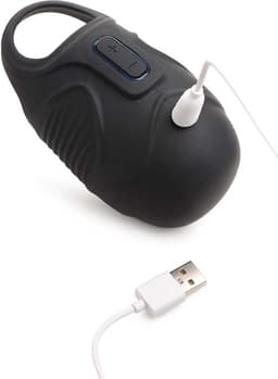 Trinity Vibes - Vibrerende Testikel Massager - Zwart — thumbnail 11