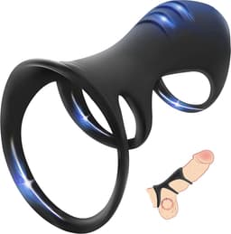 Quick Relief G-Spot Teaser™ - Cockring - Penis Sleeve - G-Spot - Penissleeve - Seksspeeltje voor Koppels - Sex Toy voor Mannen & Vrouwen - 4 cm - Zwart — thumbnail 8