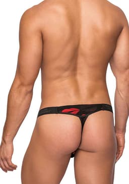 Male Power Micro String - L/XL black,red S/M — thumbnail 4