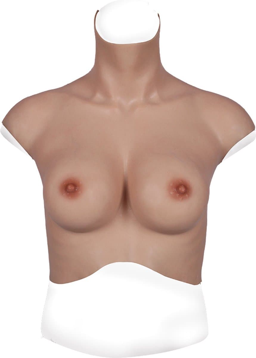 Siliconen Borstprothesen voor maat L / XL - CUP D - Wearable Borst - 100% hypoallergene medische siliconen - Kunstmatige Nep Borst - Valse Borsten - Borst - Siliconen Huid - Bodysuit - Crossdresser - Transgender - Travestiet - Body4Everybody — afbeelding 1