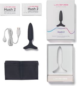 Lovense - Hush 2 Vibrerende Buttplug Met App - Zwart — thumbnail 2