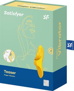 Satisfyer, vibrator, vingervibrator, 'Teaser', met batterij, medische siliconen, 12 cm — thumbnail 5