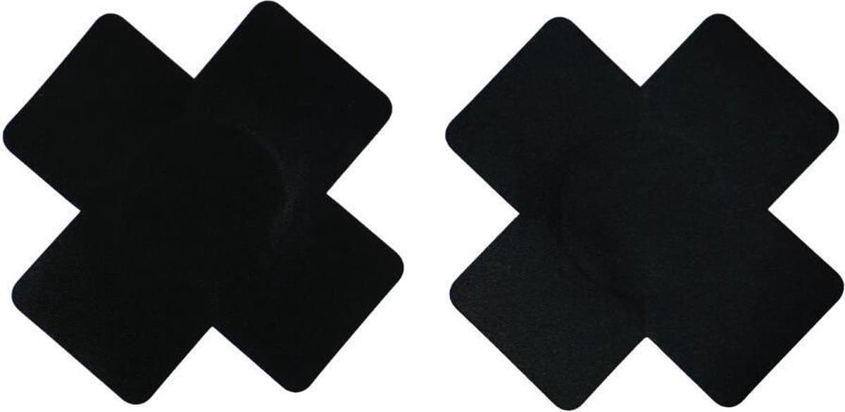 Nipple Sticker Black - Tepel Plakker Zwarte kruis - Tepelsticker — afbeelding 1