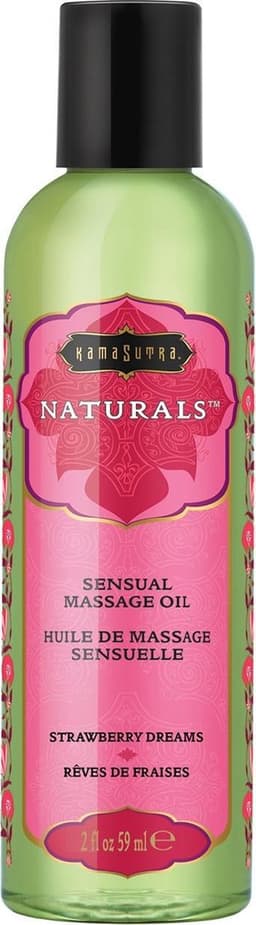 Kama Sutra - Naturals Massage Olie Aardbei 59 ml — thumbnail 1