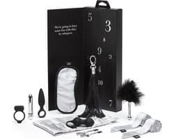 Fifty Shades Pleasure Overload 10 Days of Play Couple's Kit - Zwart/ Zilver