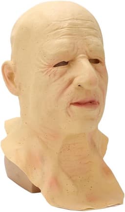 Siliconen masker mannen realistisch horrormasker - Halloween cosplay feest kostuum - latex, eng, gezichtsmasker . — thumbnail 4
