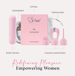 Fae® Vibrator voor Vrouwen - Clitoris Stimulator - Mini Bullet Vibrator - Sex Toys voor Vrouwen en koppels - Seksspeeltjes - Joy Series, Blushing Bride — thumbnail 10