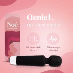 Essential Pleasure Noé - Magic Wand Vibrator - Massagestaaf met Clitoris Stimulator – Vibrators voor Vrouwen – Zwart — thumbnail 7