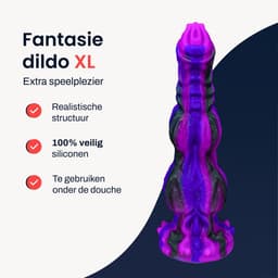 Fantasy Dildo XXL - 25cm - Extreem - Dik - BPA vrij — thumbnail 4