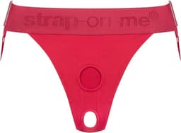 Strap-On-Me - Unique - Strap-On Harnas - Voor Dubbele Penetratie - Rood — thumbnail 4