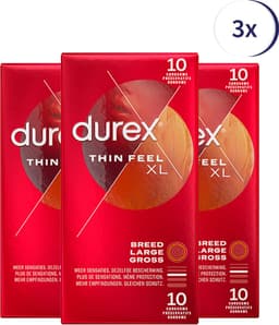 Durex Condooms Thin Feel XL 10st - 3 Stuks - Voordeelverpakking — thumbnail 1