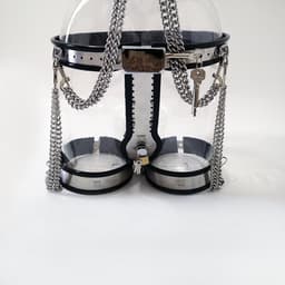 Prolink Novelties® - Chastity set Waist Belt - voor vrouwen - BDSM - bestaande uit 3 delen - stainless steel — thumbnail 16