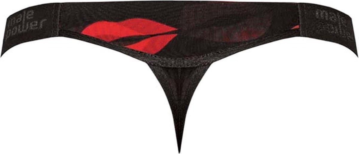 Male Power Micro String - L/XL black,red S/M — afbeelding 1