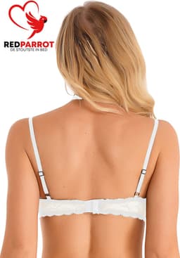 Erotische Beha Open Cup - Choker - Wit - Porno - Lingerie - Open Borsten - Sexy — thumbnail 4