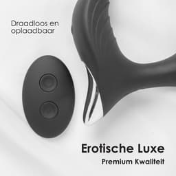 Time 4 Joy® Prostaat Vibrator mannen - Prostaat Stimulator - Sex toys voor mannen - Buttplug & Cockring - Met Afstandsbediening - Zwart - Inclusief spannend E-book - 100ML Glijmiddel op Waterbasis & 150ML Toycleaner — thumbnail 4