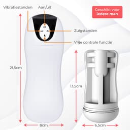 Nuvance Masturbator voor man - Pocket Pussy - Sex Toys voor Mannen - Vibrators voor Mannen - Electrisch - Blowjob Simulator — thumbnail 6