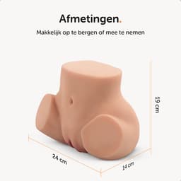 Sensual Desire® KIKI Masturbator voor Man - Pocket Pussy - 2-in-1 Vagina & Anus - Dubbele Tunnel - Sex Toys voor Mannen — thumbnail 2