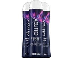 Durex - Perfect Gliss Glijmiddel voor Anaal & Oraal - 100 ml 3 Stuks