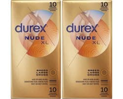 Durex - Condooms - Nude XL - 10st x2