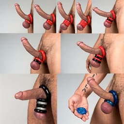 Boner Kit Cockring en Ballstretcher - zwart — thumbnail 2