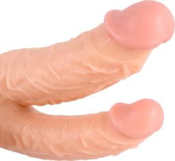 Kiotos COX Dildo voor dubbele penetratie 21 x 3.5 / 4.5 cm - beige — thumbnail 5