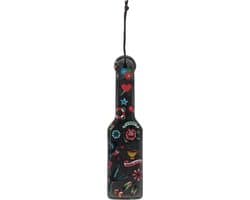 Printed Paddle - Old School Tattoo Style - Black — afbeelding 1