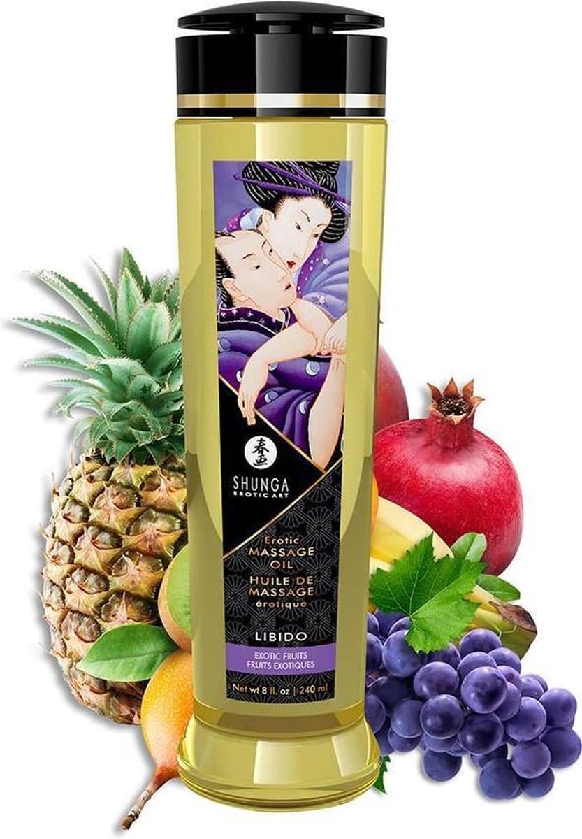 Shunga - Massageolie - Libido Exotic Fruits - 240 ml — afbeelding 1