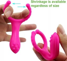 Multifunctionele  Vibrator- waterdichte dildo voor Koppels en Stellen- Masturbator - Roze — thumbnail 3