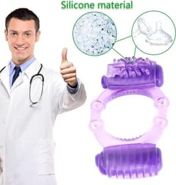 Vibrerende cock ring- Penisring- sex toys -paars — thumbnail 4