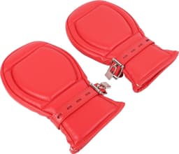 Banoch - Bondage Mittens - PU Leer - Rood - bdsm — thumbnail 7